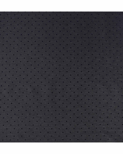 Onyx Black Polka Dot Suiting Fabric