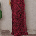 Fuchsia Pink Chantilly Lace Saree | Regal Fabrics