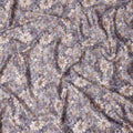 Lavender Purple Floral Satin Fabric 110cm