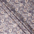 Lavender Purple Floral Satin Fabric 110cm