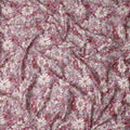 Rose Pink Floral Satin Fabric 110cm