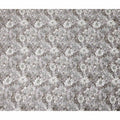 Taupe Grey Floral Satin Fabric 110cm
