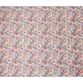 Lavender Grey Floral Satin Fabric 110cm