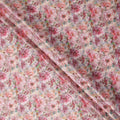 Blush Pink Floral Satin Fabric 110cm