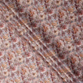 Dusty Rose Floral Satin Fabric 110cm