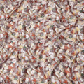 Terracotta Rust Abstract Satin Fabric 110cm