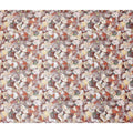 Terracotta Rust Abstract Satin Fabric 110cm