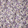 Violet Purple Abstract Satin Fabric 110cm
