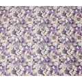 Violet Purple Abstract Satin Fabric 110cm