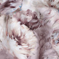 Mauve Grey Abstract Satin Fabric 110cm