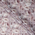 Mauve Grey Abstract Satin Fabric 110cm