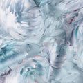 Aqua Teal Abstract Satin Fabric 110cm