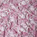 Dusty Mauve Abstract Satin Fabric 110cm