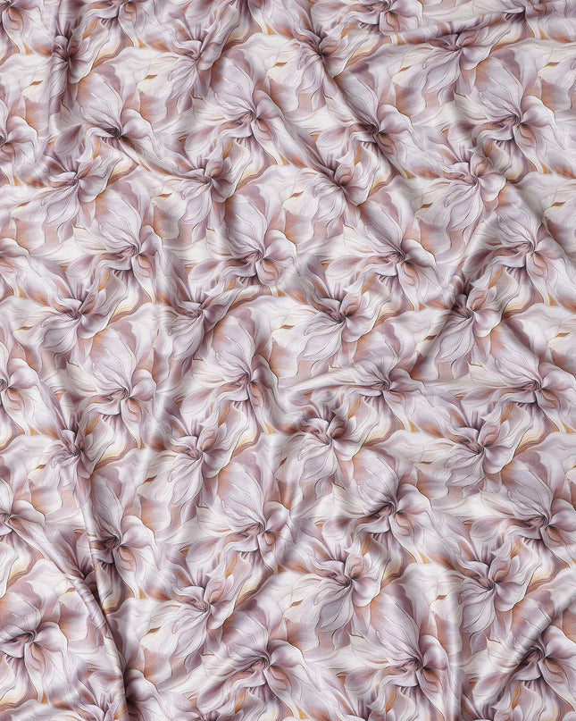 Blush Mauve Tonal Self Satin Fabric 110cm