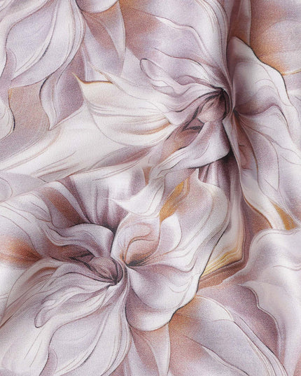 Blush Mauve Tonal Self Satin Fabric 110cm