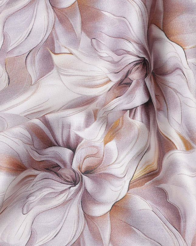 Blush Mauve Tonal Self Satin Fabric 110cm