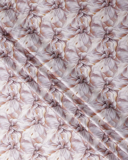 Blush Mauve Tonal Self Satin Fabric 110cm