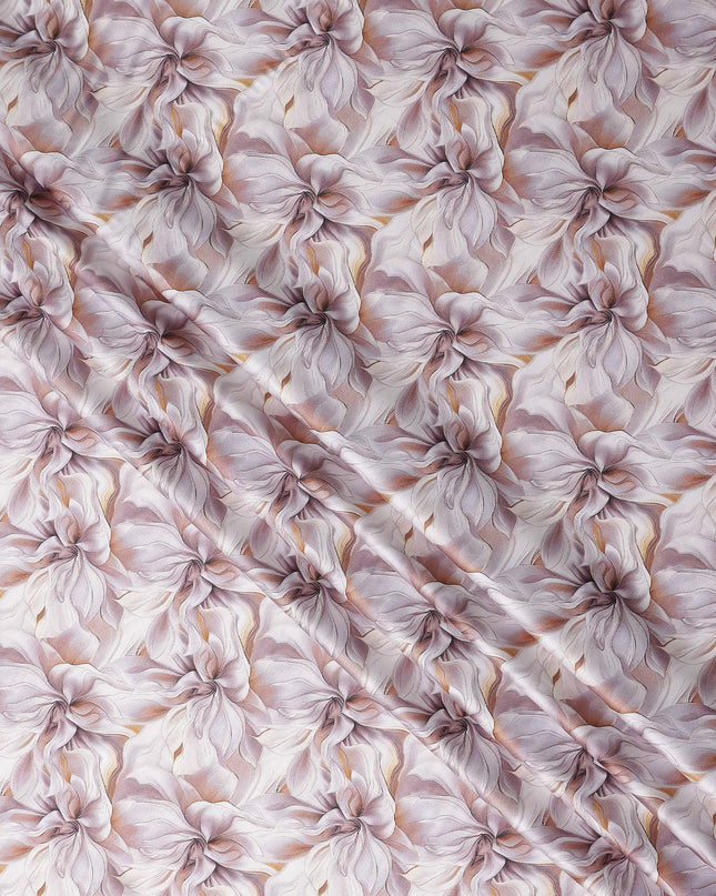 Blush Mauve Tonal Self Satin Fabric 110cm