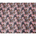 Plum Purple Floral Satin Fabric 110cm