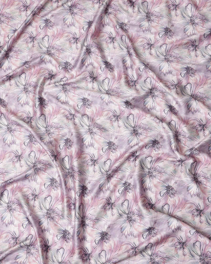 Rose Pink Tonal Self Satin Fabric 110cm