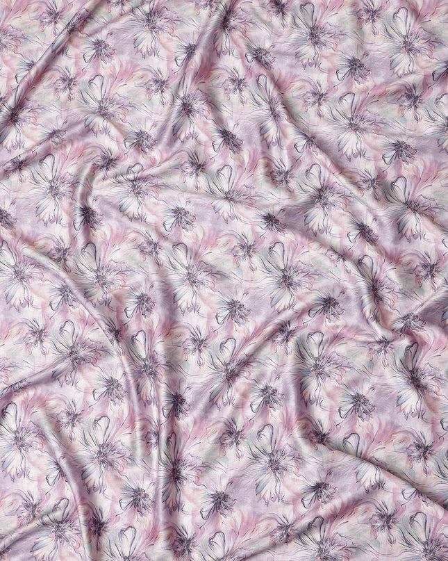 Rose Pink Tonal Self Satin Fabric 110cm