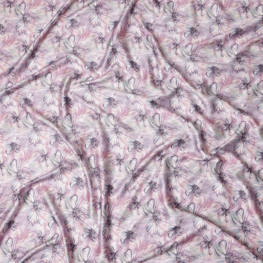 Rose Pink Tonal Self Satin Fabric 110cm