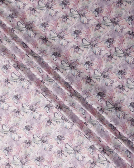 Rose Pink Tonal Self Satin Fabric 110cm