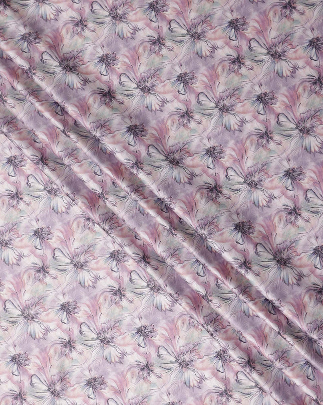 Rose Pink Tonal Self Satin Fabric 110cm