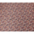 Chocolate Brown Floral Satin Fabric 110cm