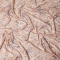 Tan Beige Leaf Satin Fabric 110cm