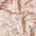 Tan Beige Leaf Satin Fabric 110cm