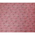 Coral Red Leaf Satin Fabric 110cm