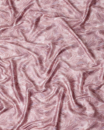 Mauve Pink Tonal Self Satin Fabric 110cm
