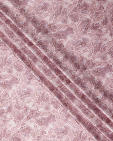 Mauve Pink Tonal Self Satin Fabric 110cm