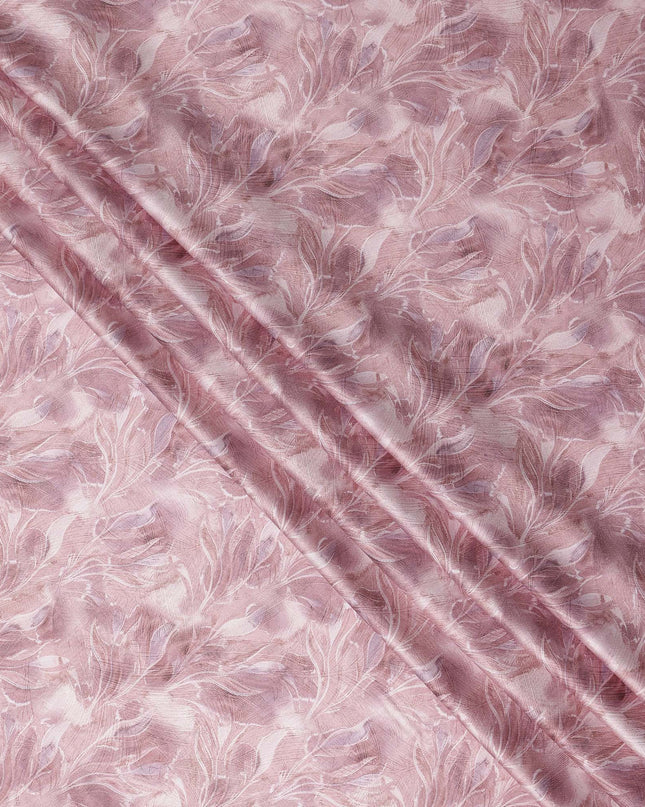 Mauve Pink Tonal Self Satin Fabric 110cm