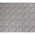 Charcoal Grey Floral Satin Fabric 110cm