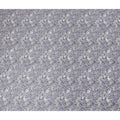 Indigo Blue Floral Satin Fabric 110cm