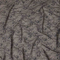 Espresso Brown Paisley Satin Fabric 110cm