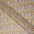Golden Yellow Floral Lawn Fabric 110cm