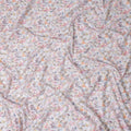 Ivory White Floral Lawn Fabric 110cm
