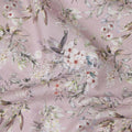Dusty Pink Floral Lawn Fabric 110cm
