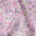 Blush Pink Floral Lawn Fabric 110cm
