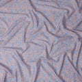 Cornflower Blue Leaf Lawn Fabric 110cm