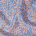 Cornflower Blue Leaf Lawn Fabric 110cm