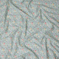Mint Green Floral Lawn Fabric 110cm
