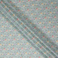 Mint Green Floral Lawn Fabric 110cm