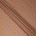 Marigold Orange Floral Lawn Fabric 110cm
