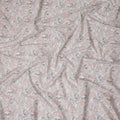 Cream Beige Paisley Lawn Fabric 110cm