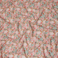 Mint Green Floral Lawn Fabric 110cm