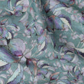 Sage Green Leaf Lawn Fabric 110cm